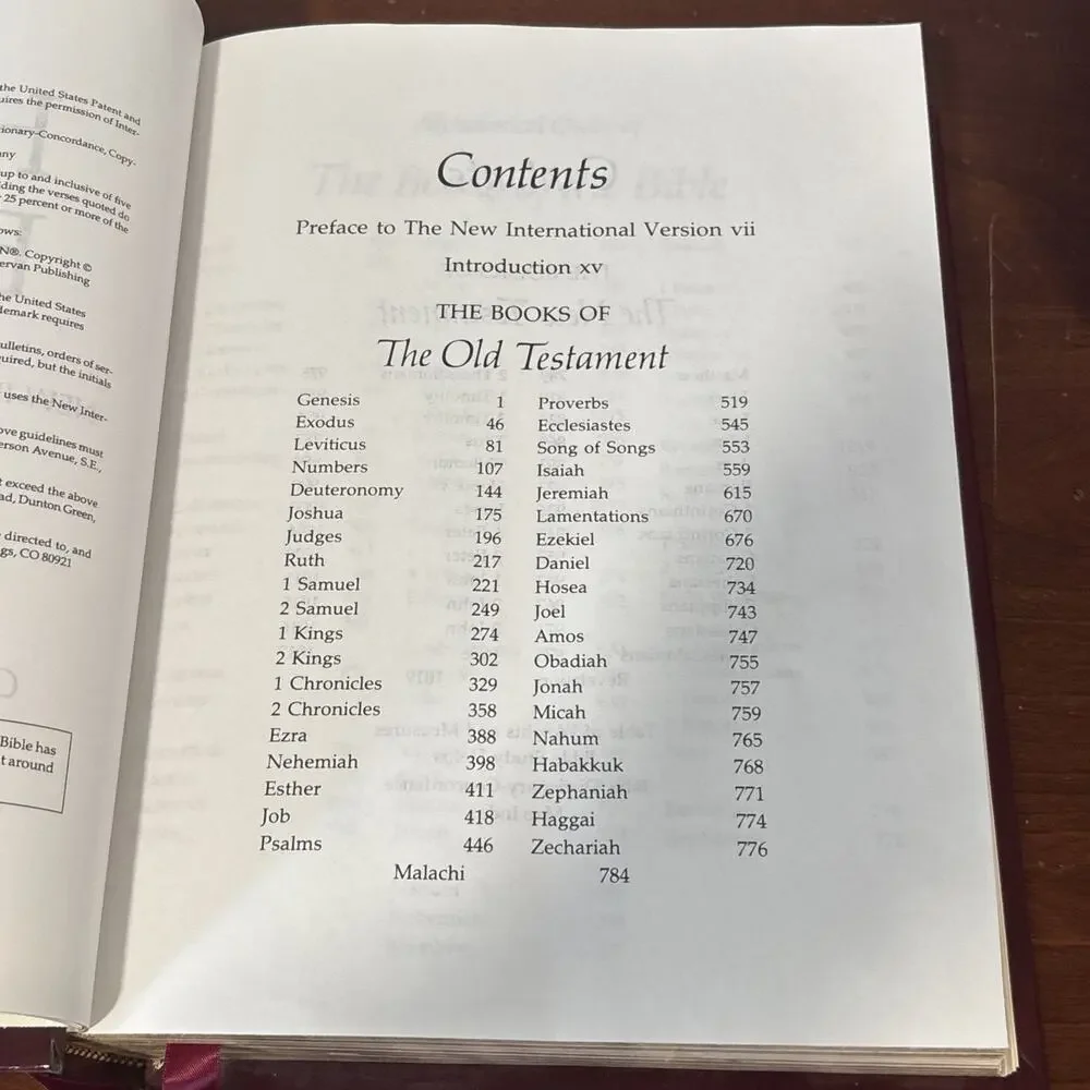 NIV Family Bible by Zondervan Staff (1985, Hardcover) New International Version